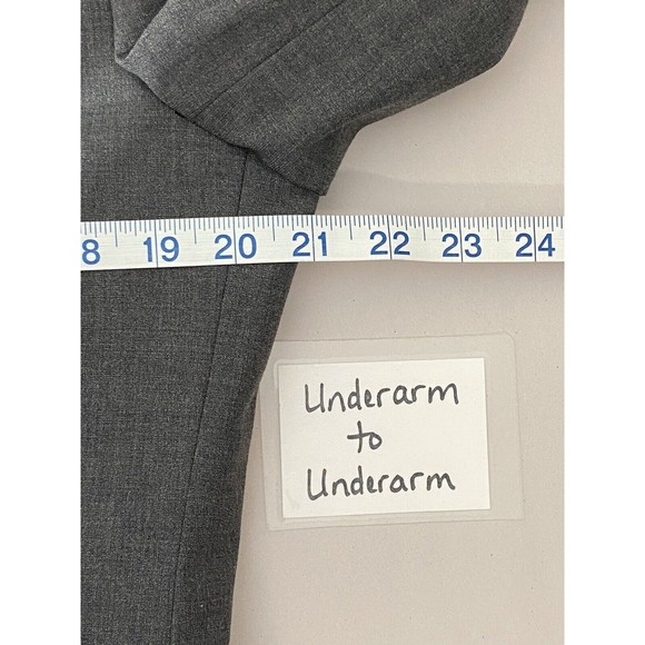 John Varvatos Wool Blazer Mens Size 40R Gray Sports Suit Jacket Notch Career - Picture 14 of 16